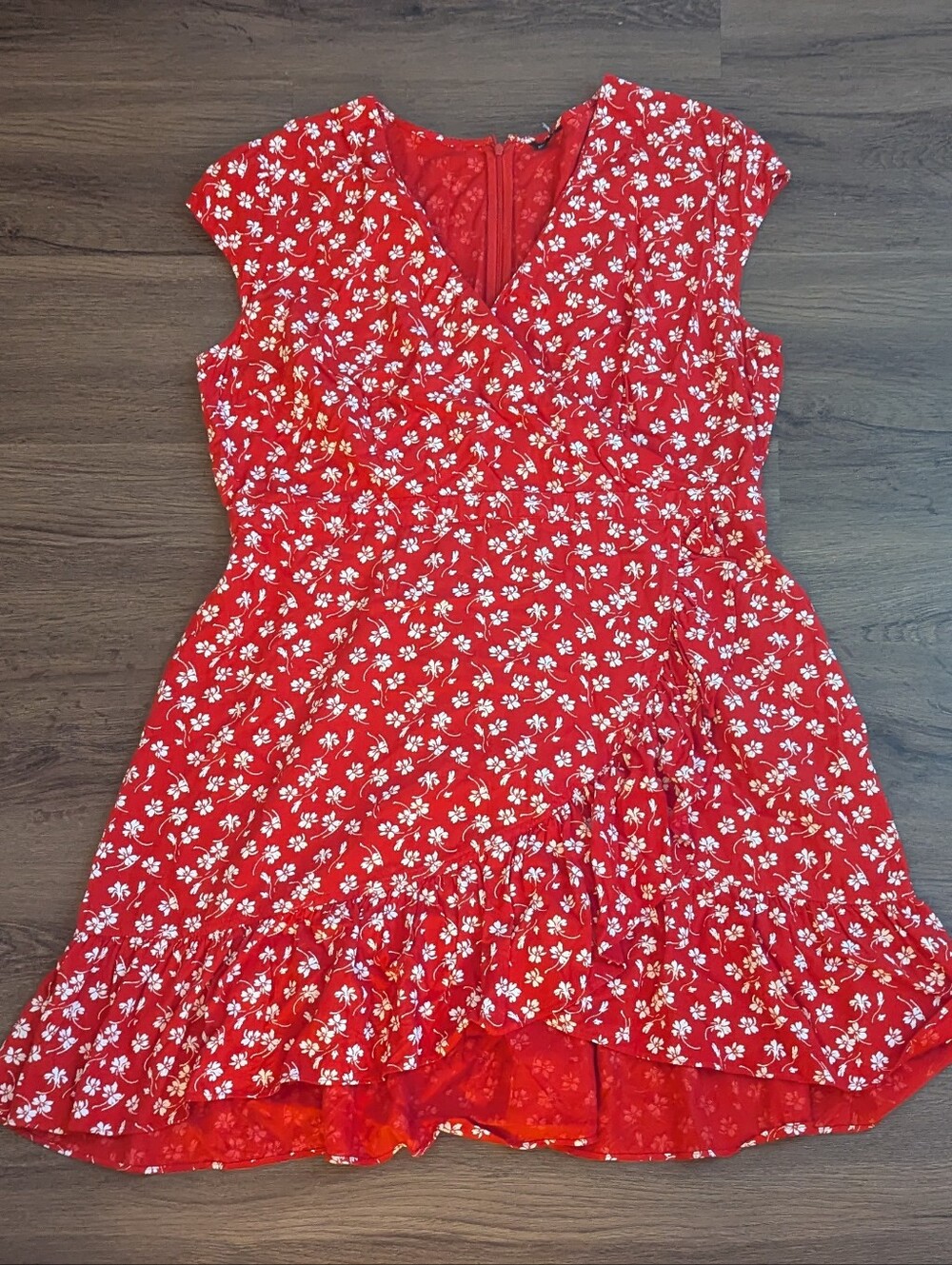 J. Crew Mercantile Red Floral Dress